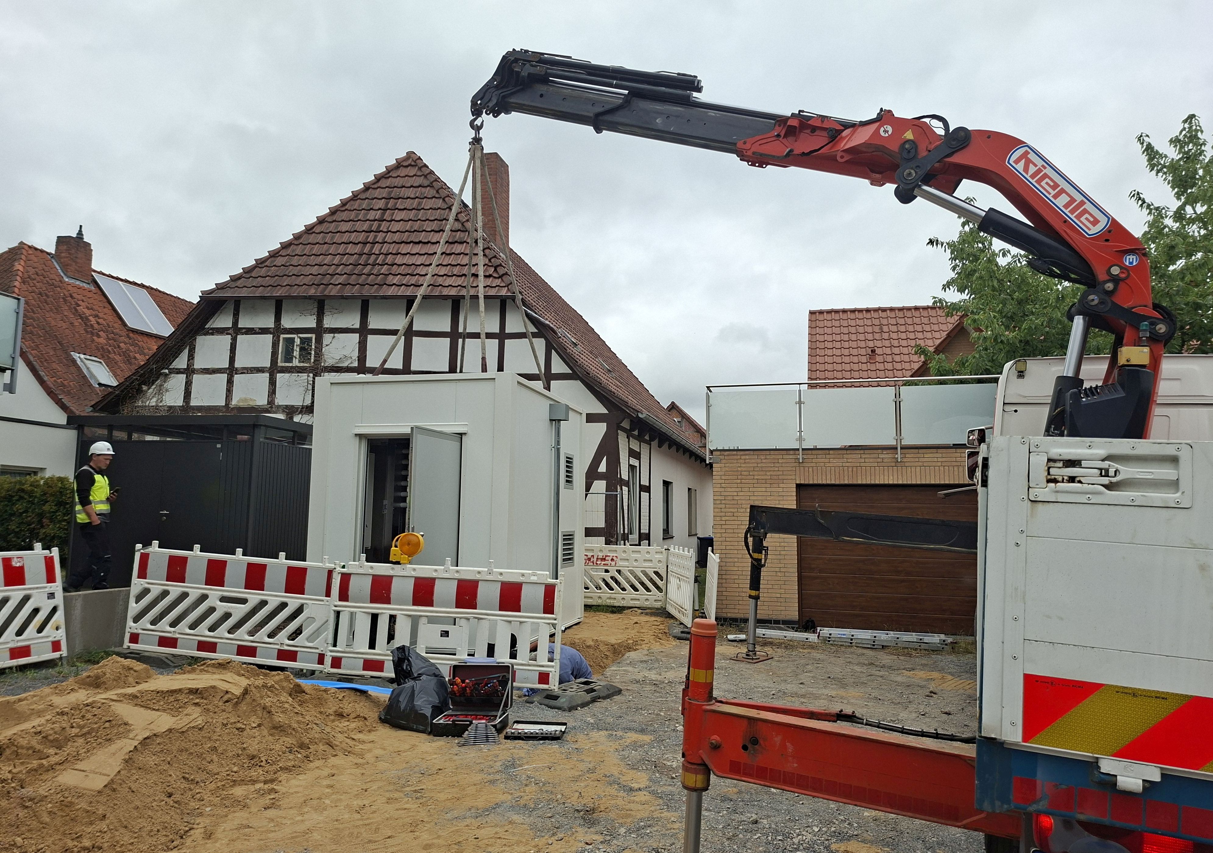 Aufstellung des "Solar-PoPs" in Sulingen